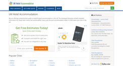 Desktop Screenshot of hotelaccommodationuk.co.uk